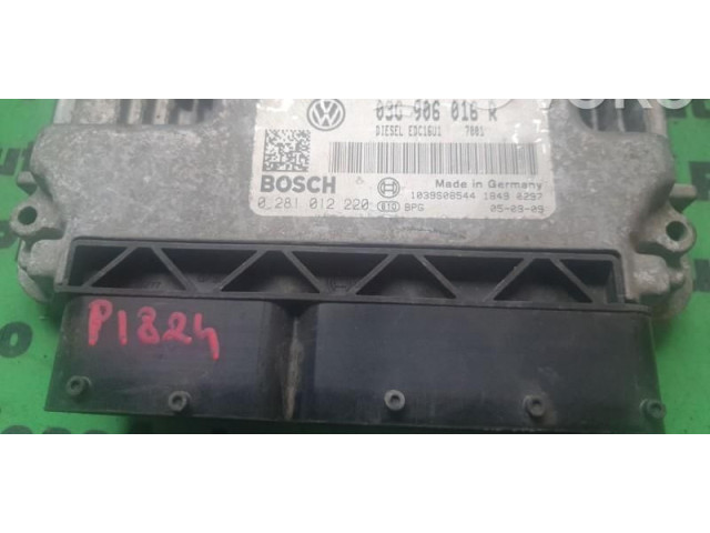 Блок управления двигателем Блок управления 0281012220, 038906016R Volkswagen Golf Plus