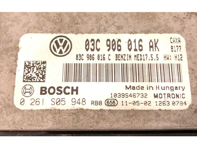 Řídící jednotka 03C906016AK Skoda Octavia Mk2 (1Z) 2008