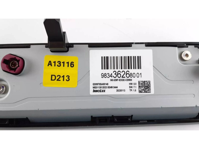 Дисплей    9834362680, 983436268001   Peugeot 308