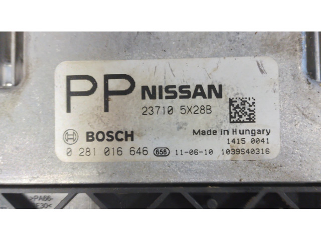 Řídící jednotka 0281016646, 237105X28B Nissan Pathfinder R51 2012