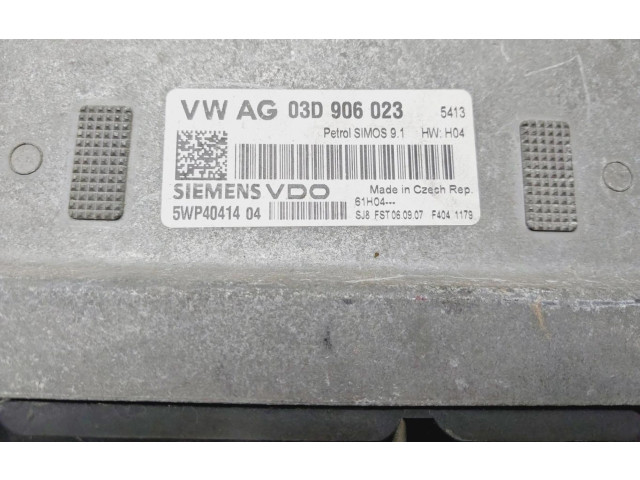 Блок управления двигателем Блок управления 03D906023 Skoda Fabia Mk2 (5J)