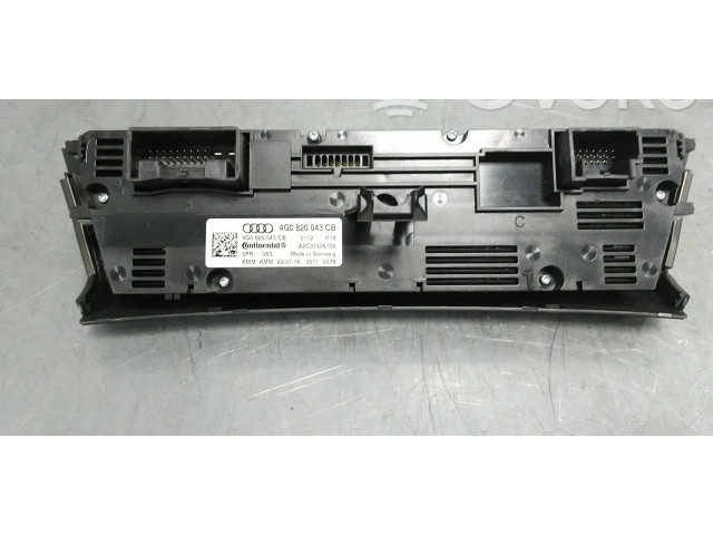 Блок управления климат-контролем 4G0820043CB   Audi A6 S6 C7 4G