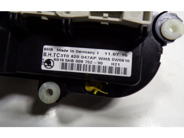 Модуль блока управления кондиционером 3T0820047APWHS, 3T0820047AP Skoda Yeti (5L)
