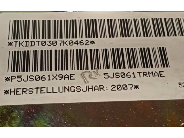 Подушка безопасности водителя P5JS061X9AE, 5JS061X9AE Jeep Cherokee III KJ