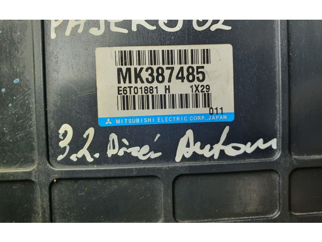 Řídící jednotka MK387485, E6T01881H   Mitsubishi Pajero 2002