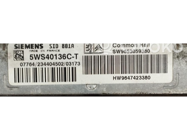 Комплект блоков управления 5WS40136C-T, 5WS40136C-T Citroen Berlingo