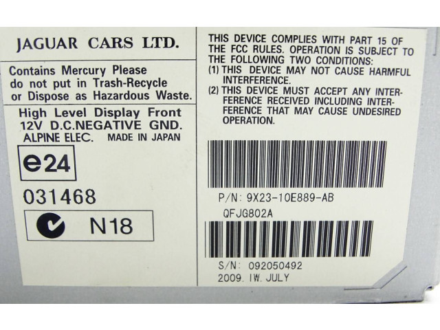 Дисплей    9X2310E889AB, 092050492   Jaguar XF