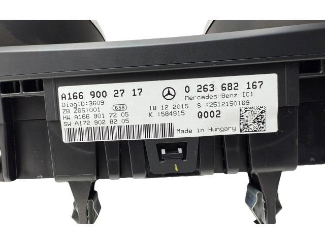 Панель приборов A1669002717, 1669002717   Mercedes-Benz GL X166       