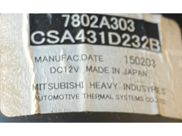 Вентилятор печки 7802A303, CSA431D232B Mitsubishi Outlander