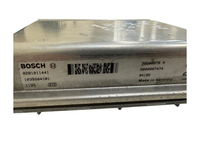 Блок управления двигателя 30646978A, 0281011441   Volvo V70
