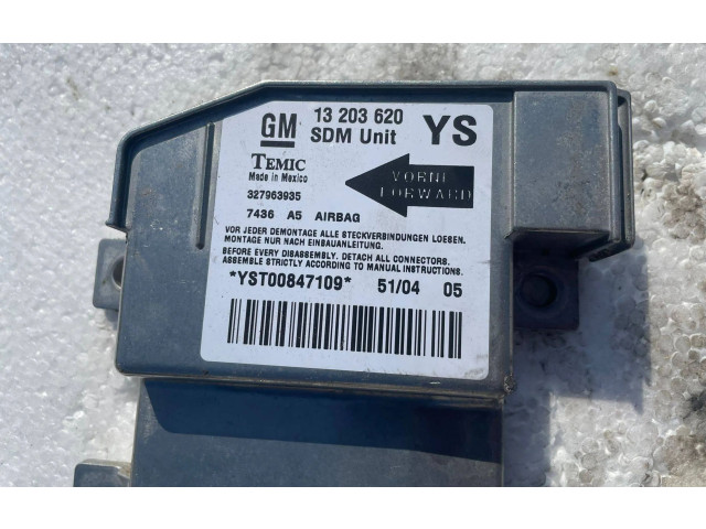 Блок подушек безопасности 13203620, 327963935   Opel Meriva A