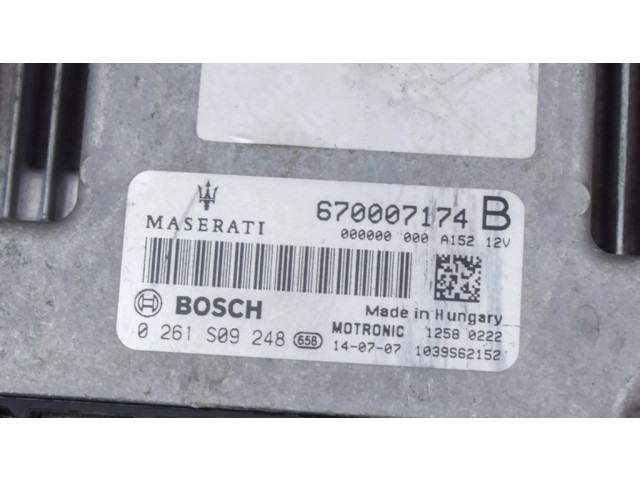 Блок управления двигателя 1039S62152, 670007174   Maserati Ghibli