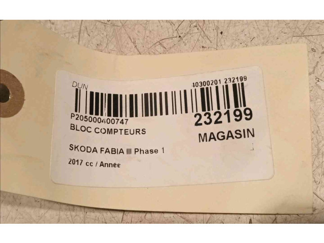 Панель приборов 6V0920741B Skoda Fabia Mk3 (NJ)