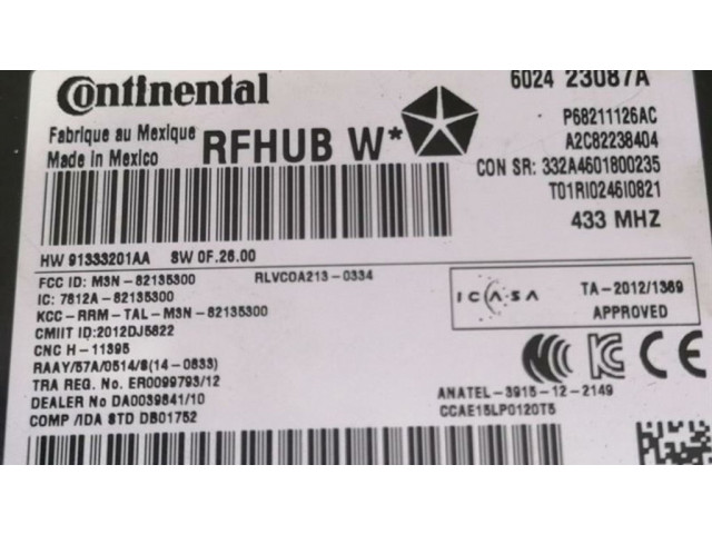 Комплект блоков управления 68277172AD, 91333201AA   Jeep Grand Cherokee