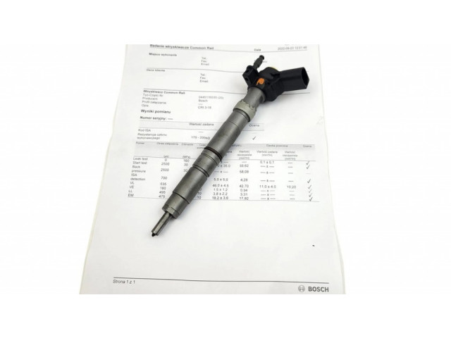 Vstřikovač 03L130277C, 0445116035 Volkswagen Transporter - Caravelle T5 pro naftový motor 2.0