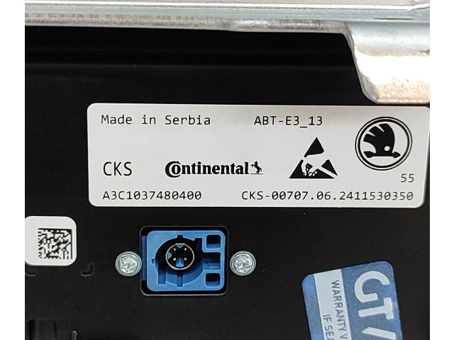 Дисплей 57H919605, A3C1037480400 Skoda Kodiaq II
