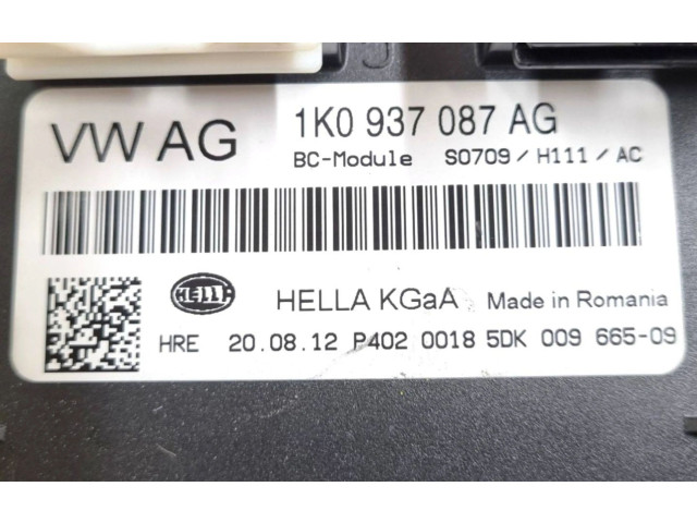 Блок комфорта 5DK009665-09, 1K0937087AG   Skoda Superb B6 (3T)   