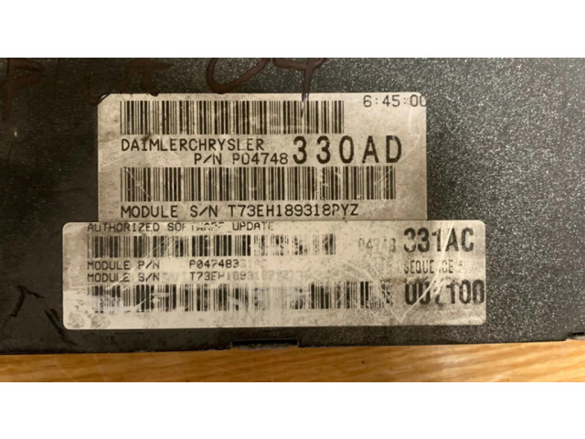 Řídící jednotka P04748330AD Chrysler Pacifica 2005