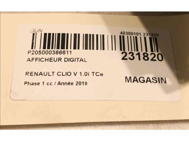 Дисплей 280346916R Renault Clio V