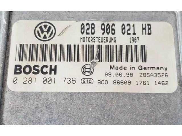 Блок управления двигателя 0281001736, 028906021HB Ford Galaxy