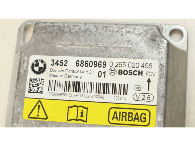 Блок подушек безопасности 6860969, 0265020496 BMW X3 F25
