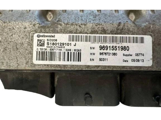 Блок управления двигателя 9691551980, 9676721380 Peugeot Boxer