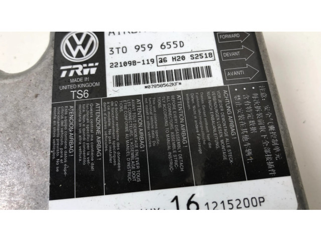 Блок подушек безопасности 3T0959655D Skoda Superb B6 (3T)