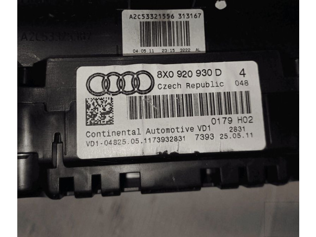 Панель приборов 8X0920900F   Audi A1       