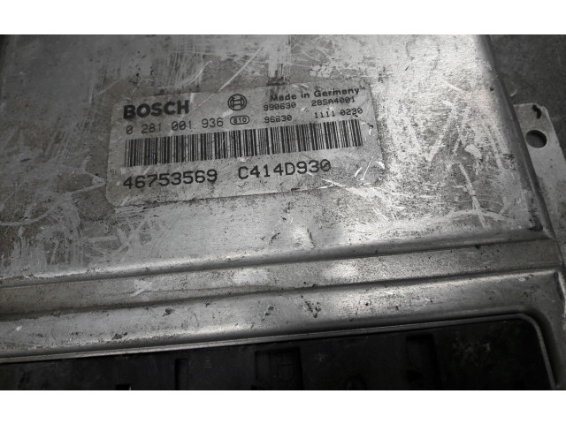 Блок управления двигателем Блок управления 0281001936 Alfa Romeo 145 - 146