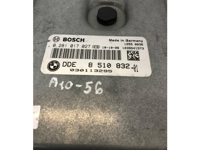 Řídící jednotka 8510832, 0281017027 BMW 3 E90 E91 2010