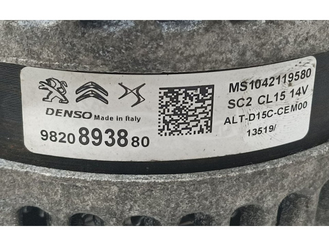 Генератор 9820893880, 1042119580   Citroen C3      