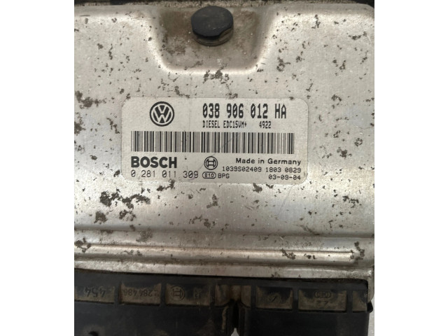 Блок управления двигателя 038906012HA, 1039S02409 Skoda Octavia Mk1 (1U)