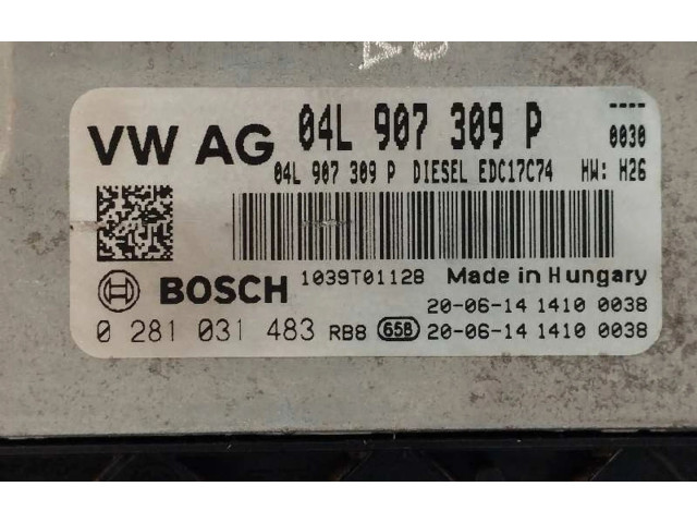Блок управления двигателя 04L907309P, 0281031483 Audi Q3 F3