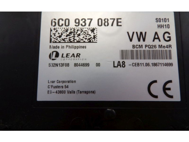 Блок комфорта 6C0937087E, 6C0937087E Skoda Fabia Mk2 (5J)