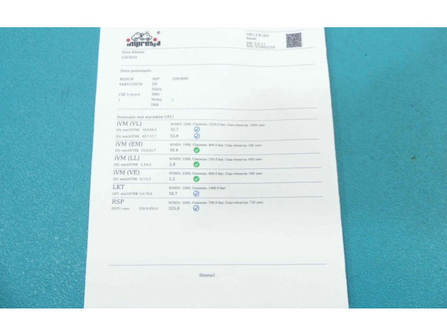 Форсунка 0445110076, IMPRK1263600    Peugeot Expert   