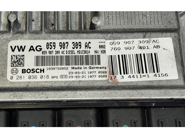 Řídící jednotka 059907309AC, 0281036018 Audi Q7 4M 2022