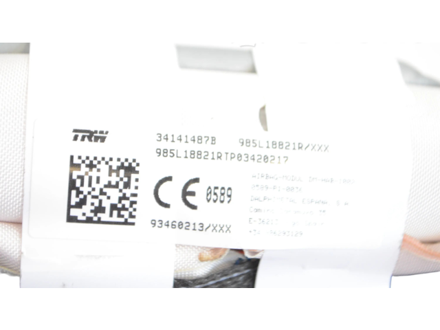 Боковая подушка безопасности 34141487B   Renault Trafic III (X82)