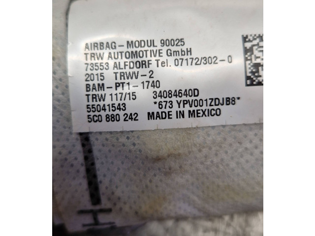 Подушка безопасности в сиденье 5C0880242, 55041543 Volkswagen Jetta VI