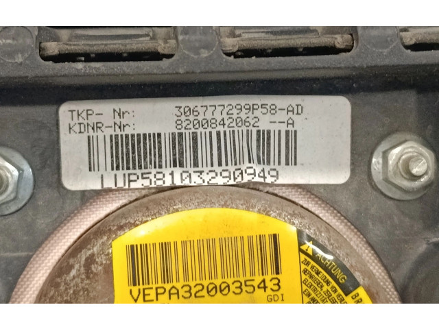 Подушка безопасности водителя 8200842062A, 306777299P58AD   Dacia Dokker