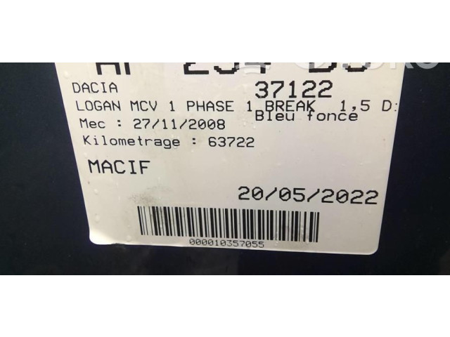 Комплект блоков управления 6001548914 Dacia Logan I