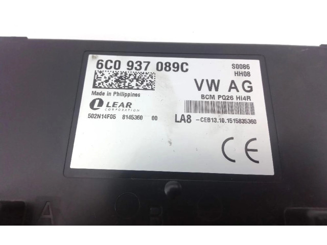 Блок управления 6C0937089C, 502N14F05   Skoda Fabia Mk3 (NJ)