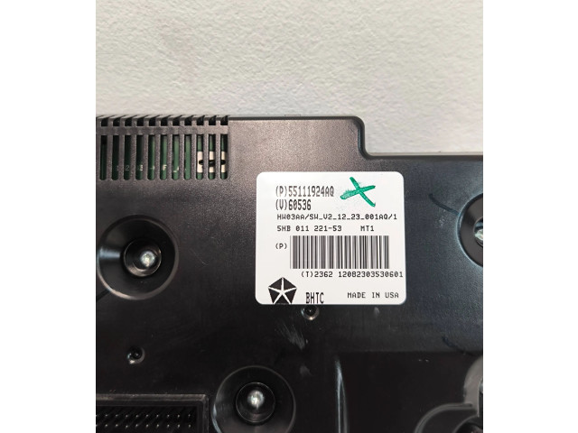 Блок управления климат-контролем 55111924AQ, 5HB01122153 Jeep Grand Cherokee