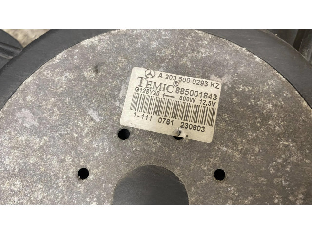 Вентилятор радиатора     A2035000293, 885001843    Mercedes-Benz C W203 2.2