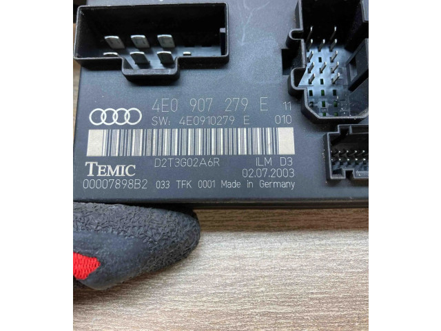 Zámek zadních dveří 4E0907279E, 4E0910279E Audi A8 S8 D3 4E 2002