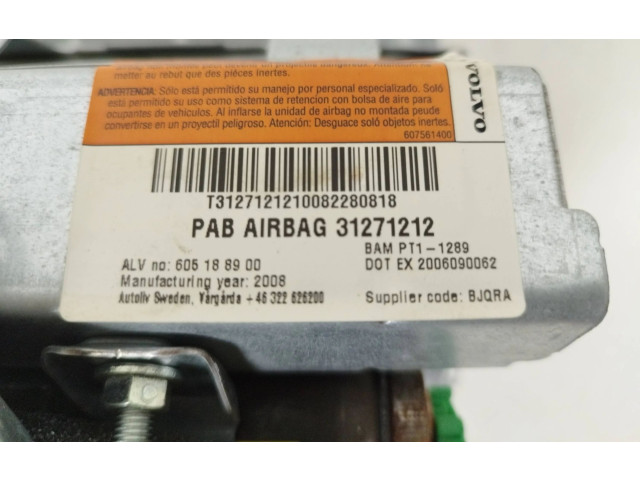 Подушка безопасности пассажира 31271212   Volvo S80