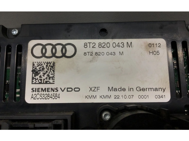 Блок управления климат-контролем 8T2820043   Audi A5 8T 8F