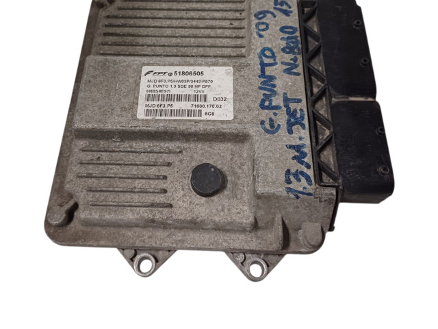 Řídící jednotka 51806505, 199A3000 Fiat Punto (199) 2009