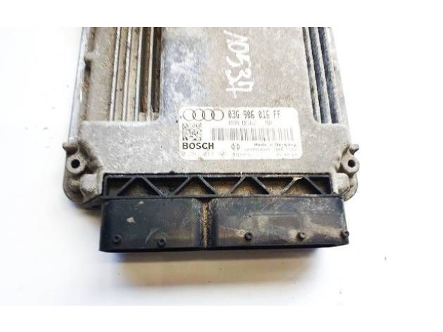 Блок управления двигателя 03g906016ff, 0281011905   Audi A3 S3 8P
