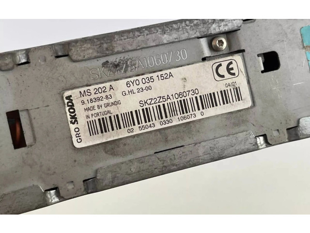 Радио/ проигрыватель CD/DVD / навигация 6Y0035152A Skoda Fabia Mk1 (6Y)