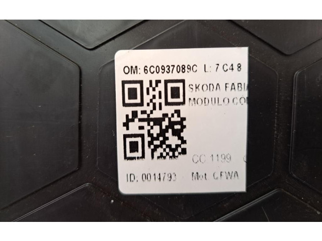 Блок управления 6C0937089C, 6C0937089C   Skoda Fabia Mk3 (NJ)